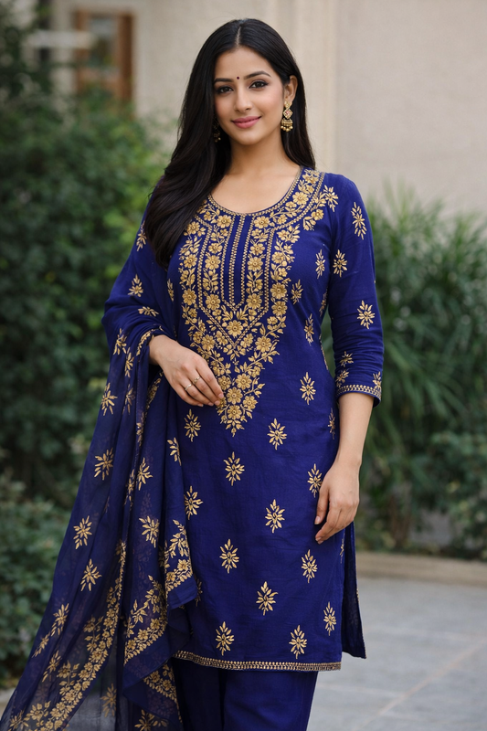 (B225) GTM Lawn Embroided Work(3 -Piece Suit Unstitched)